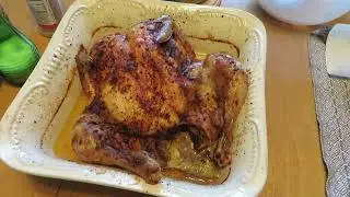 GE Oven Airfryer Chicken with Uncle Steve's Bird Shake