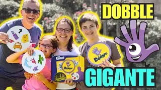 DOBBLE GIGANTE IN GIARDINO: Mega Gioco di Carte Divertente
