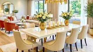 Modern Dining Room Design Trends 2026 Luxury Home Interior Designs & Elegant Dining Table Ideas