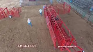 Portable Cattle Flow Box Easy Set-up from GoBob Pipe and Steel
