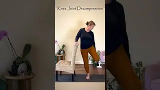 Chair Yoga Supported Quad Stretch: Perfect & Safe for Stiff Knees  ✨#quadstretch #chairyoga