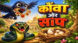 कौआ और सांप की कहानी | Crow and Snake Story in Hindi | Moral Stories by Om Story