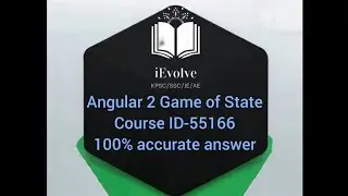 Angular 2 Game of State| fresco Play answer | Course ID 55166 | iEvolve 