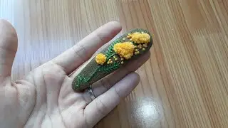 Làm kẹp tóc handmade, kẹp tóc thêu hoa