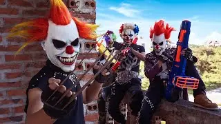 Loka Nerf Guns : Squad Delta Nerf Guns Fight Dr.Crazy Crime Group Mask Ep 8