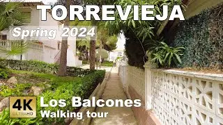 Torrevieja - Los Balcones, part 1 - City Walk, Spain | Costa Blanca - Walking tour [4k 60 fps]