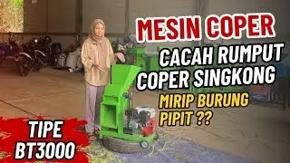 MESIN COPER RUMPUT DAN SINGKONG MIRIP BURUNG PIPIT TIPE BT3000 #mesincoper#mesincacah#singkong 