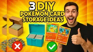 3 DIY Pokemon card storage ideas #pokemoncardstorage #diycrafts  #pokemoncards