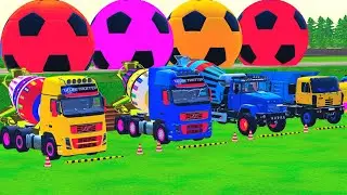 FS22 - Wheels on the bus, Wheels on the truck, Police car, Mixer truck, Monster Truck, Fire Truck, S