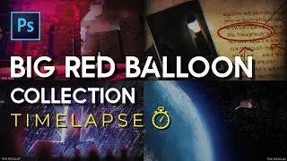 Big Red Balloon from Space Collection: Sci-Fi Concept Art Process Time-Lapse