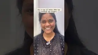 Artificial Eye Surgery Transformation | Dr Anamika Joshi | #artificialeyereplacement #artificialeye