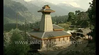 Sage Manu temple, a historical Hindu temple in Manali, Himachal Pradesh