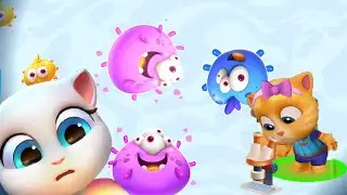 Talking Tom & Friends - LOOK THROUGH THE MICROSCOPE BACTERIA