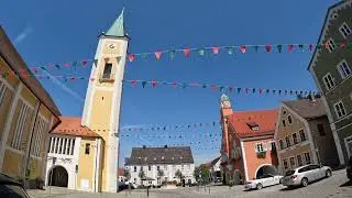 D: Mainburg. Niederbayern. Eindr&uuml;cke aus der Stadtmitte. August 2025