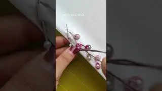 very pretty embroidery pearl lace design|| exclusive pear design #shortvideo #trend #embroidery #art