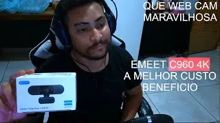 Emeet C60E 4K - Webcam 4K por MENOS de R$200,00? Unboxing, Primeiras Impress&otilde;es e Testes!