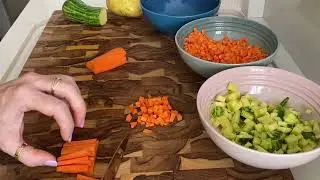 COMO CORTAR / PICAR VEGETAIS EM CUBOS PEQUENOS, MÉDIOS E GRANDES