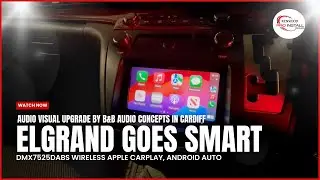 Nissan Elgrand Gets a Smart Tech Upgrade Wireless CarPlay KENWOOD DMX7525DABS #nissan #carplay