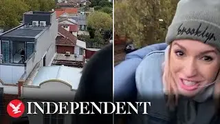 Hot air balloon crash lands in Melbourne garden