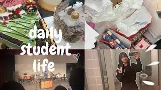 last week of school before winter break vlog || concert, secret santa, hangouts, food, class party