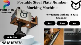 Portable dot peen marking machine for serial number engraving on metal #vinnumber #markingmachine 
