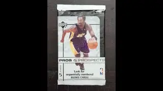 КОБИ БРАЙАНТ в этом ОРИГИНАЛЬНОМ баскетбольном наборе Upper Deck Pros & Prospects HOBBY 2001-2002...