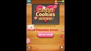 Word Cookies Cross Valentine Event February 1 2018
