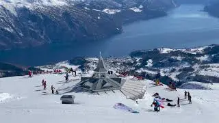 Strandafjellet Norway Alpine Skiing 4K