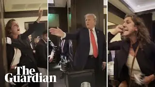 Pro-Palestinian protesters interrupt Trump dinner in DC