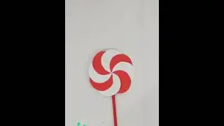 DIY-How to make paper Lollipop for Christmas decoration(christmas ornaments) #shorts #youtubeshorts