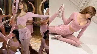 BLACKPINKリサ　NikeSKIMS「バレエ・コア・ルック」オフショット公開
