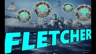 USS Fletcher  9 medals (4 Dev Strikes) World of Warships