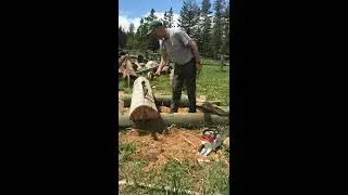 How to split cedar rails.