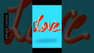 3D TEXT IN PROCREATE | Ipad TUTORIAL | #Procreate #shorts #youtubeshorts #3dtext