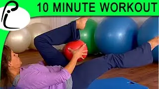 10 Minute Beginner / Intermediate Pilates Workout : Pilates on the Small Ball