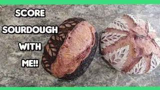 Step-By-Step Tutorial w/ Tons of Tips! PURPLE Sourdough Bread Scoring