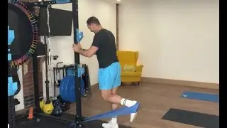 Standing Hamstring Curl with Resistance band