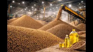 Inside a Oil Factory | Complete Cooking Oil Manufacturing Process #oilfactory #manufacturingprocess