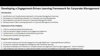 project video presentation
