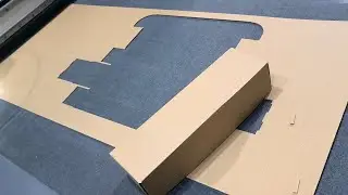 Making corrugated carton box with TPS digital cutter S2+ 6090 #cartonboxmachinery #packagingmachine