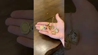 HOW TO PUT PHOTOS IN LOCKETS PT 2 It&rsquo;s bad luck to wear an empty locket #locketnecklace #locket #diy