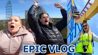 Our Insane Day at Six Flags Great Adventure! Backstage Tours, POV's, & More! April 2022 Vlog