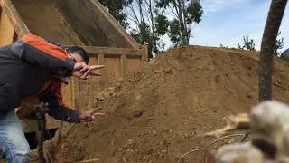 Construccion de una pista de motocross amateur