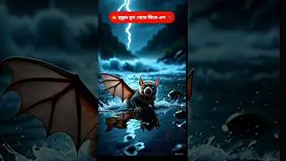 Courage in the Eyes of a Little Bat 🦇#BanglaShorts #KidsAnimatedStory #BraveBat #MithuTheBat
