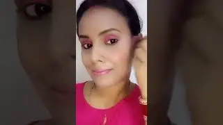 Girls favourite pink makeup look ❤️❤️ ll #shorts #pinkmakeuplook