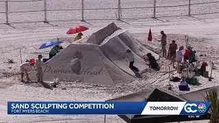Massive sand sculpting event returns to Fort Myers Beach with more artists