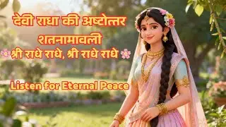 श्री राधा अष्टोत्तर शतनामावली – 108 दिव्य नाम 🌸🙏 | 2 hour निरंतर जप | भक्ति, मंत्र और मानसिक शांति
