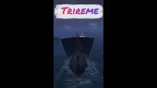 Trireme. Ancient battleship. #shorts