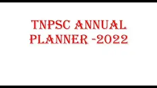 TNPSC ANNUAL PLANNER 2022| IYACHAMY ACADEMY