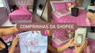 MOSTREI MINHAS COMPRINHAS DA SHOPEE E ORGANIZEI MEU QUARTO 🛍️